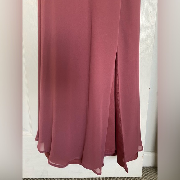 Azazie Blush/Mauve Wedding Guest/Prom/Formal/Bridesmaid Dress — Dry Cleaned! - Picture 3 of 9